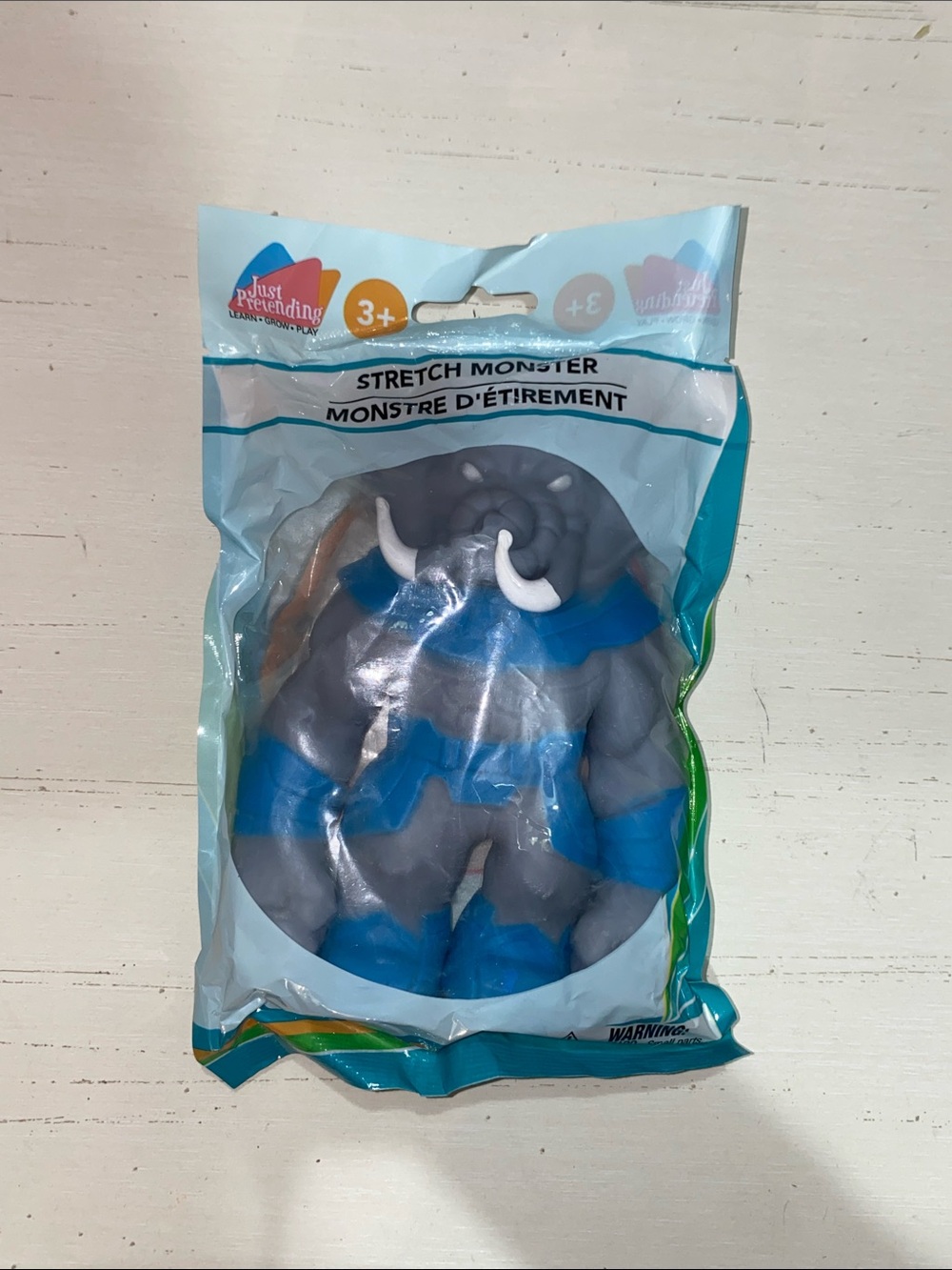 Stretch Monster Figure - Gray & Blue